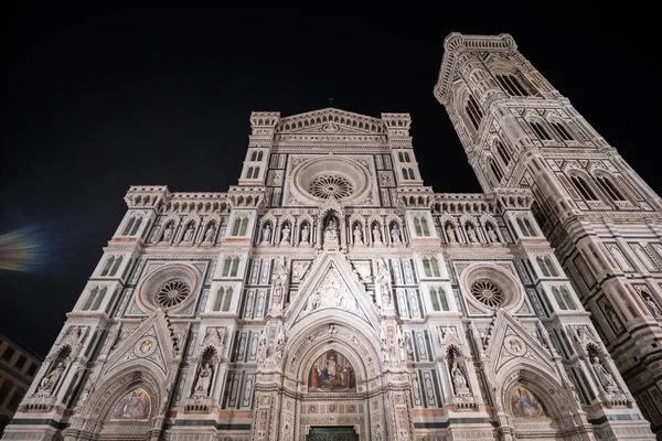 Detalj Florens Duomo Katedralen Natten — Stockfoto