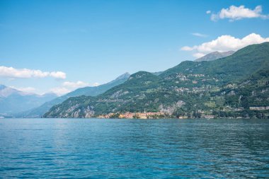 Manzaralı Lake Como, İtalya.