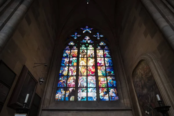 Interior Catedral São Vito Área Castelo Praga República Checa — Fotografia de Stock