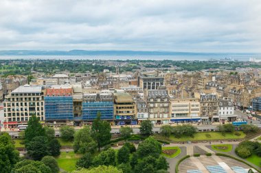 Edinburgh, İskoçya'nın havadan görünümü