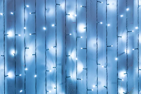 LED de Noël bleu lumières — Photo