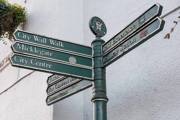 Directional Sign in York, United Kingdom