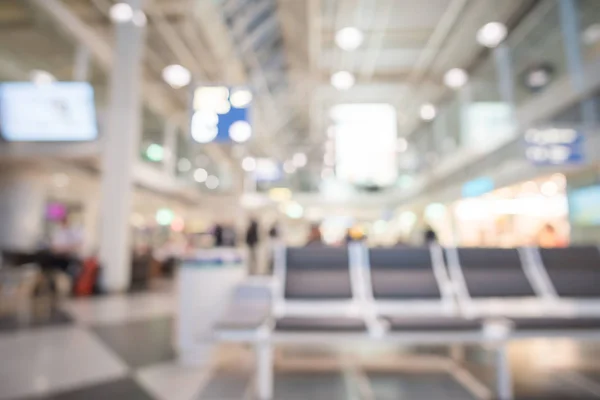 Blurred Image Bokeh Seating Airport — Stock Photo, Image