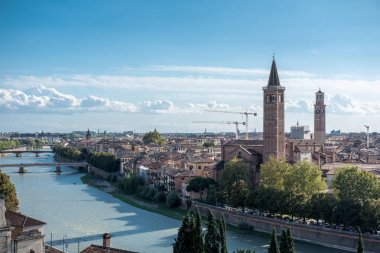 Verona, İtalya 'nın hava manzarası