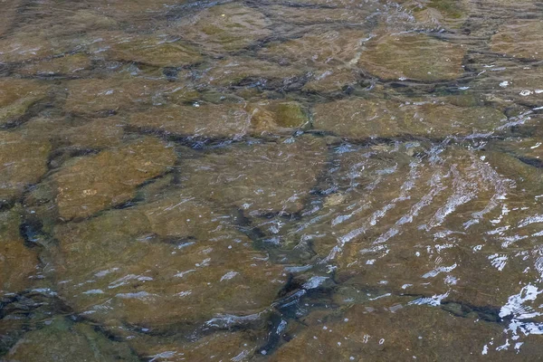 Agua Piedra Con Luz Natural Río — Foto de Stock