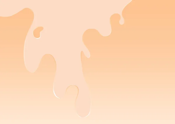 Orange pastels liquid flow fluid shapes modern concept backgroun — Stock Vector