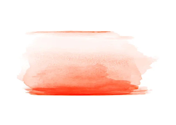 Abstraktes Aquarell Orange Fleck Von Hand Auf Weißem Hintergrund Gezeichnet — Stockvektor