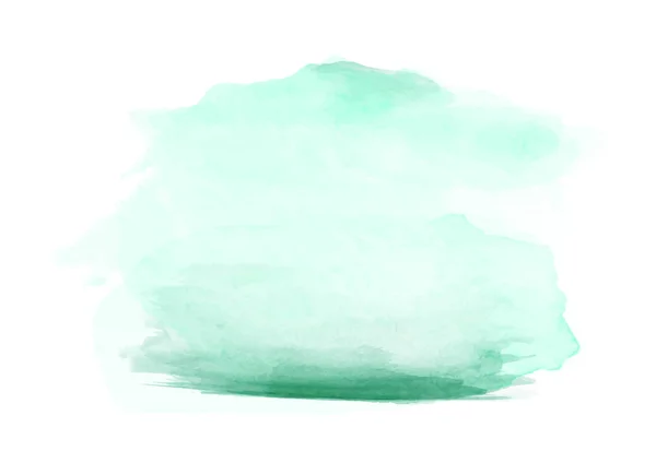 Абстрактная Акварель Зеленого Цвета Нарисованная Вручную Белом Фоне Текстурный Дизайн — стоковый вектор