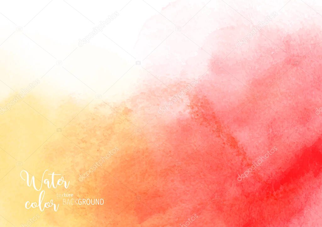 Hand-painted background colorful watercolor texture, isolated on white background, Abstract artistic element used as being an element in the decorative design of invitation, cards, cover or banner.