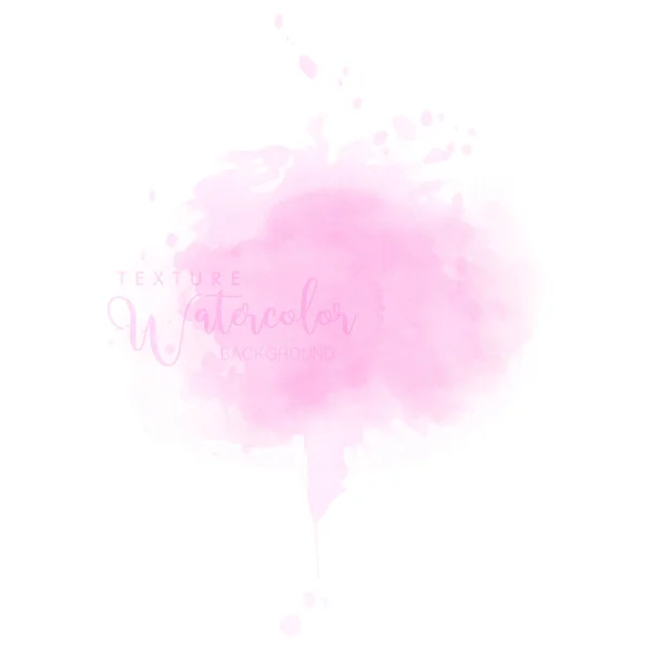 Abstract Isolated Soft Pink Watercolor Drops Splash Stain Artistic Vector — Stock Vector