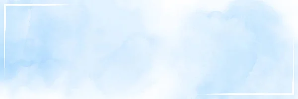 Astratto Dipinto Mano Acquerello Cielo Nuvole Sfondo Vettore Artistico Delle — Vettoriale Stock