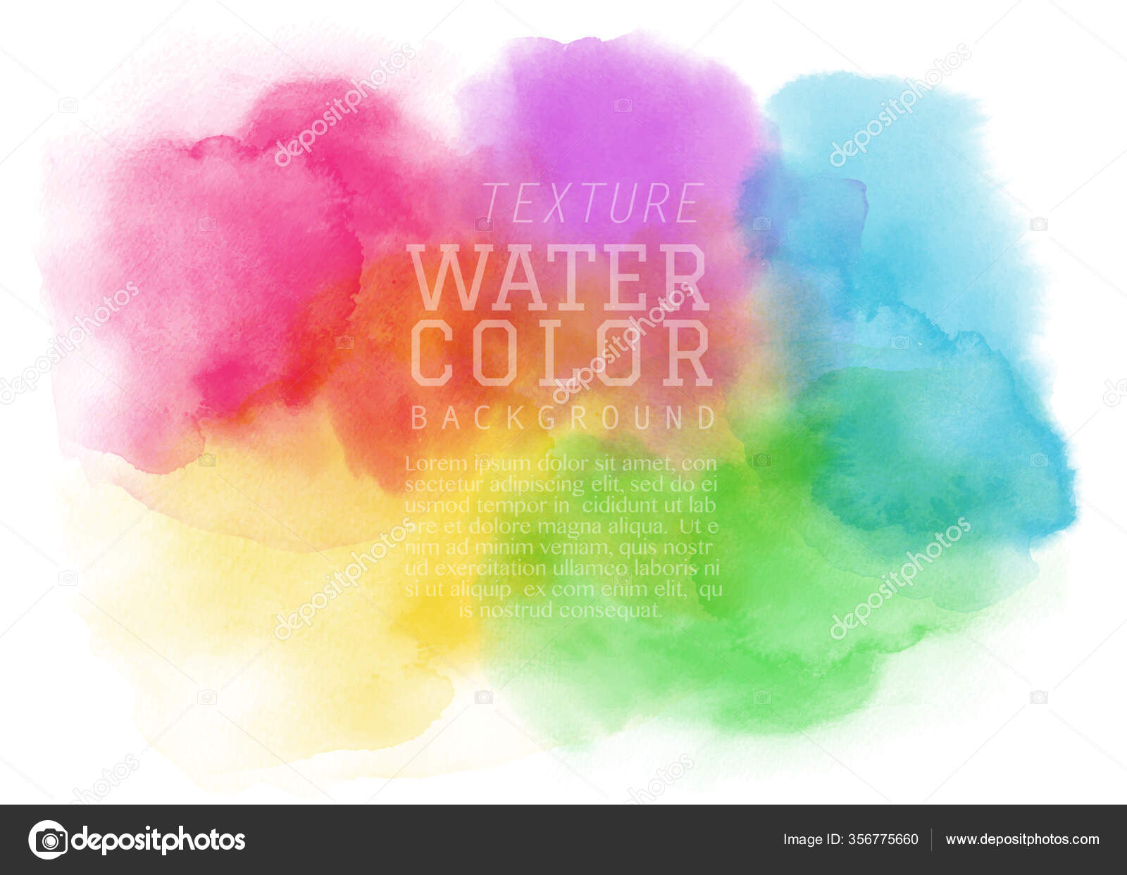 Abstract Hand Painted Colorful Watercolor Brush Background Stain Artistic  Vector Stock Vector Image by ©Pranee13 #356775660
