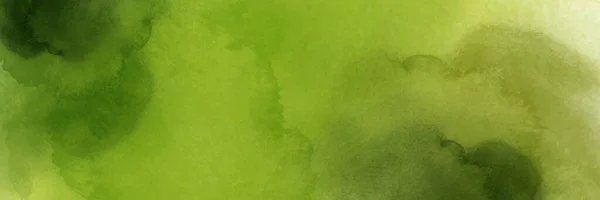 Abstract Met Hand Geschilderde Groene Natuur Aquarel Voor Achtergrond Vlek — Stockvector