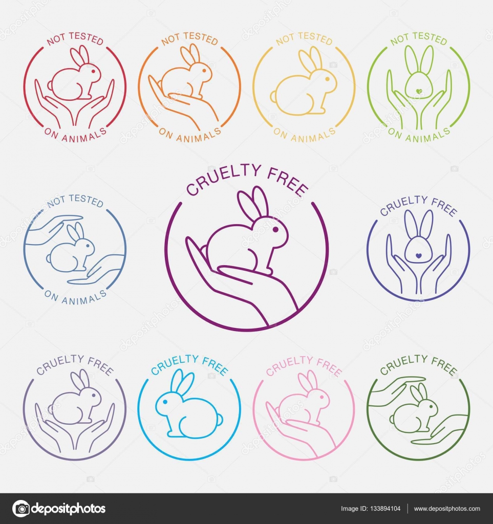 No animals testing icon. Animal cruelty free icon. — Stock Vector