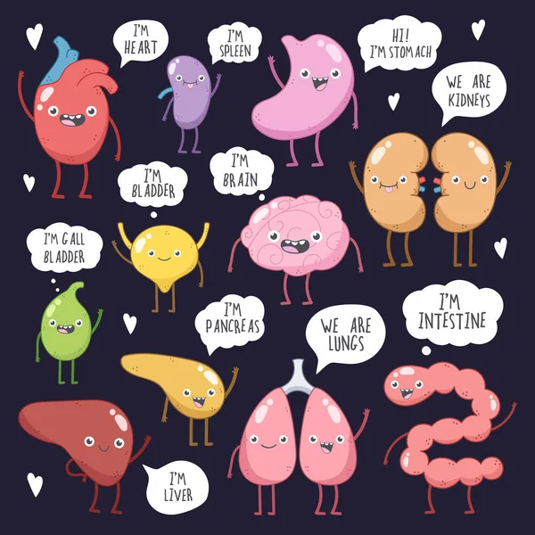 Vektör çizim karikatür karakter kümesi.