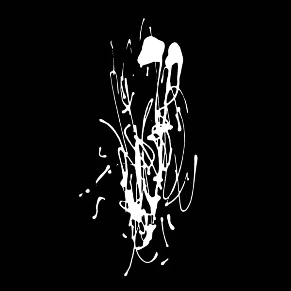 Каліграфічний Сплеск Акрилової Плями Художній Естетичний Вишуканий Сплеск Спонтанний Відбиток — стоковий вектор