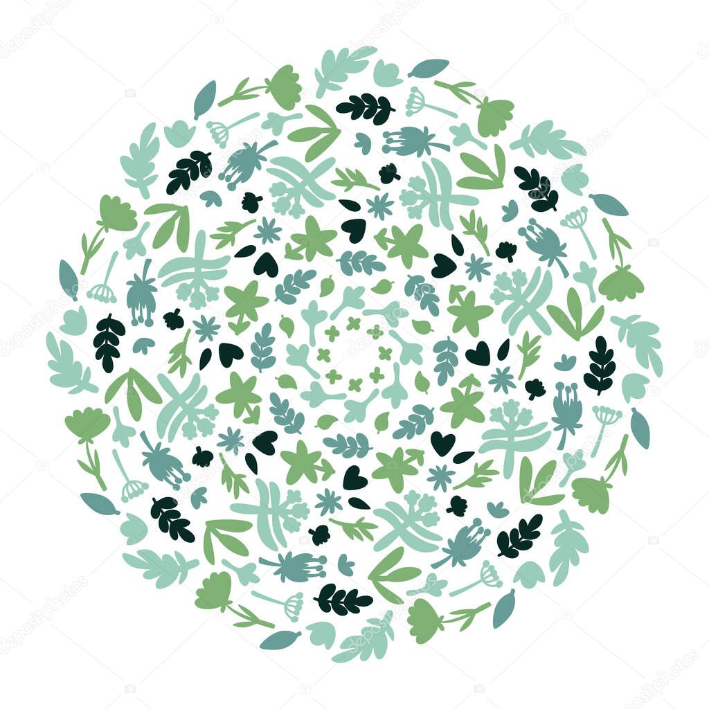Flower Mandalas. Vintage decorative elements. Doodle pattern, vector illustration. Islam, Arabic, Indian, turkish, pakistan, chinese, ottoman motifs