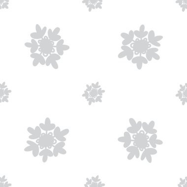 Gri gümüş ya da tek krom ışık, dikişsiz kar taneleri desenleri. Çok şirin bir tasarım. Baskı, paket, web sayfaları, kıyafetler için harika. Yeni yıl ve Noel ihale kış tarzı.