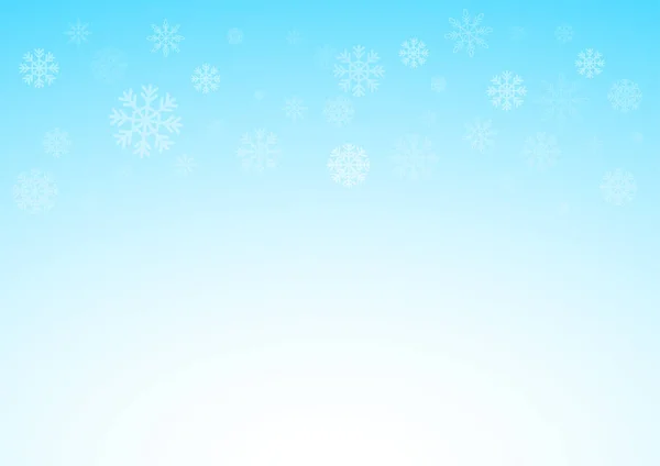 Invierno xmas fondo azul con copos de nieve, Navidad y concepto de nieve, vector eps 10 ilustrado — Archivo Imágenes Vectoriales