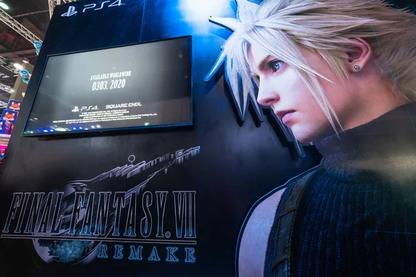 Bangkok Thaïlande Oct 2019 Final Fantasy Vii Remake Publicité Toile — Photo