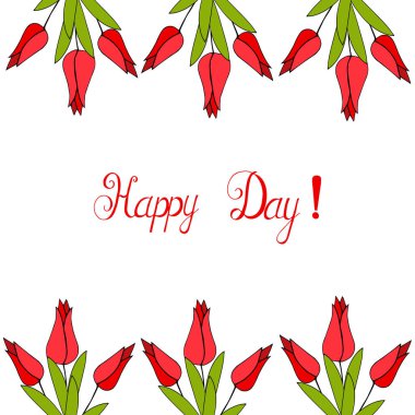 Hediye olarak lale karalamak. Vektör el çizimi Görüntü EPS10