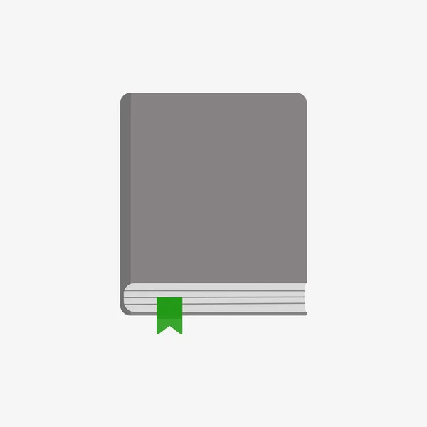 Leerer Bucheinband auf weißem Hintergrund — Stockvektor