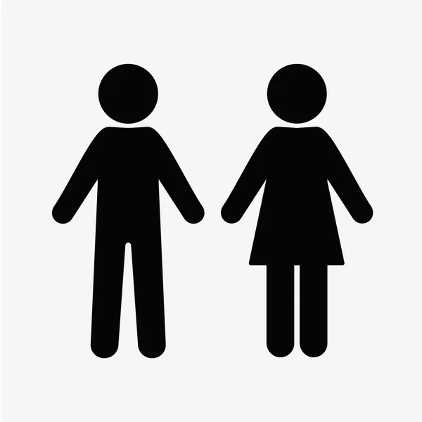 Man and woman icon — Stock Vector