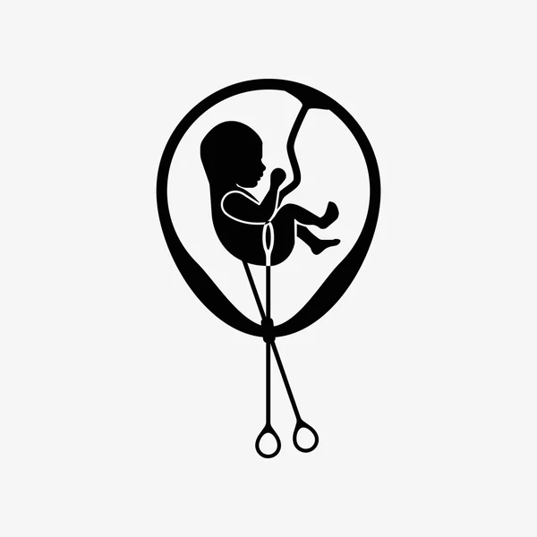 堕胎是个人的决定 — 图库矢量图片