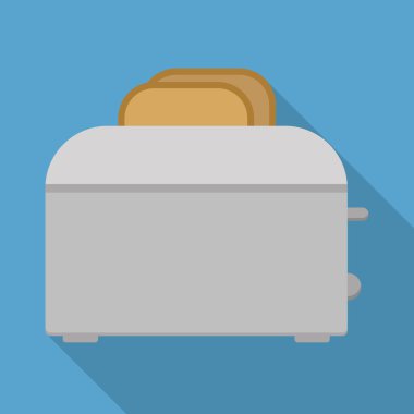 Beyaz arka plan üzerinde izole tost makinesi dışında uçan tost.