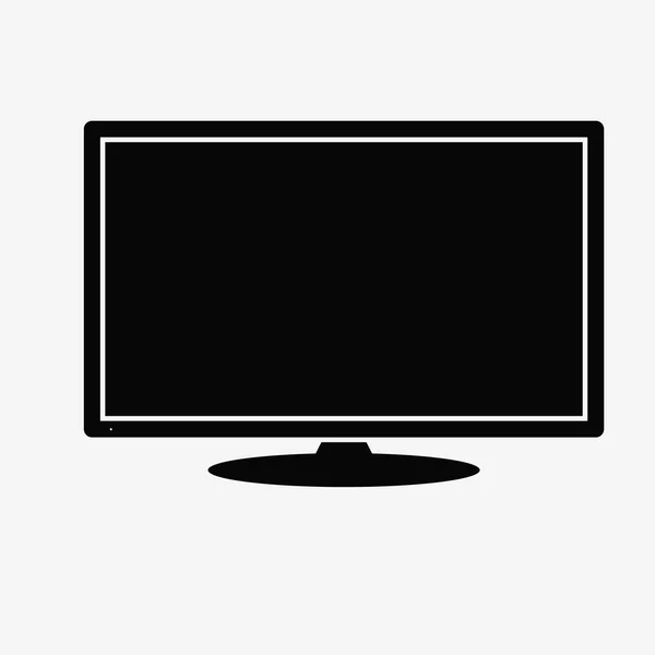 Monitor lcd tv, ilustración vectorial. — Vector de stock