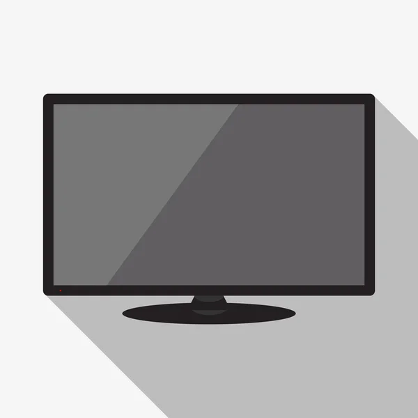 Monitor lcd tv, ilustración vectorial. — Vector de stock