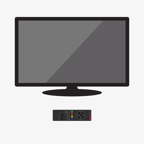Lcd tv monitor, vektor illusztráció. — Stock Vector