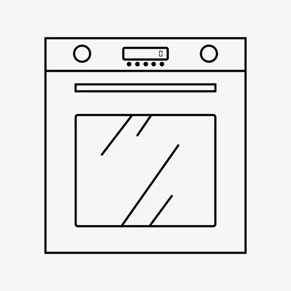Vetor ícone forno — Vetor de Stock