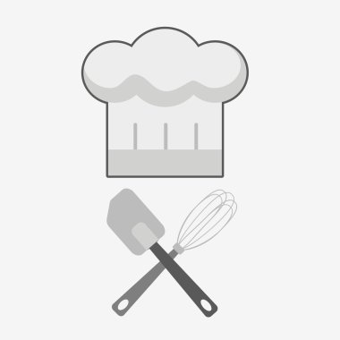 Chef şapka işareti simgesi.