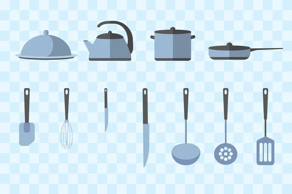 Conjunto de vetores Utensílios de cozinha — Vetor de Stock