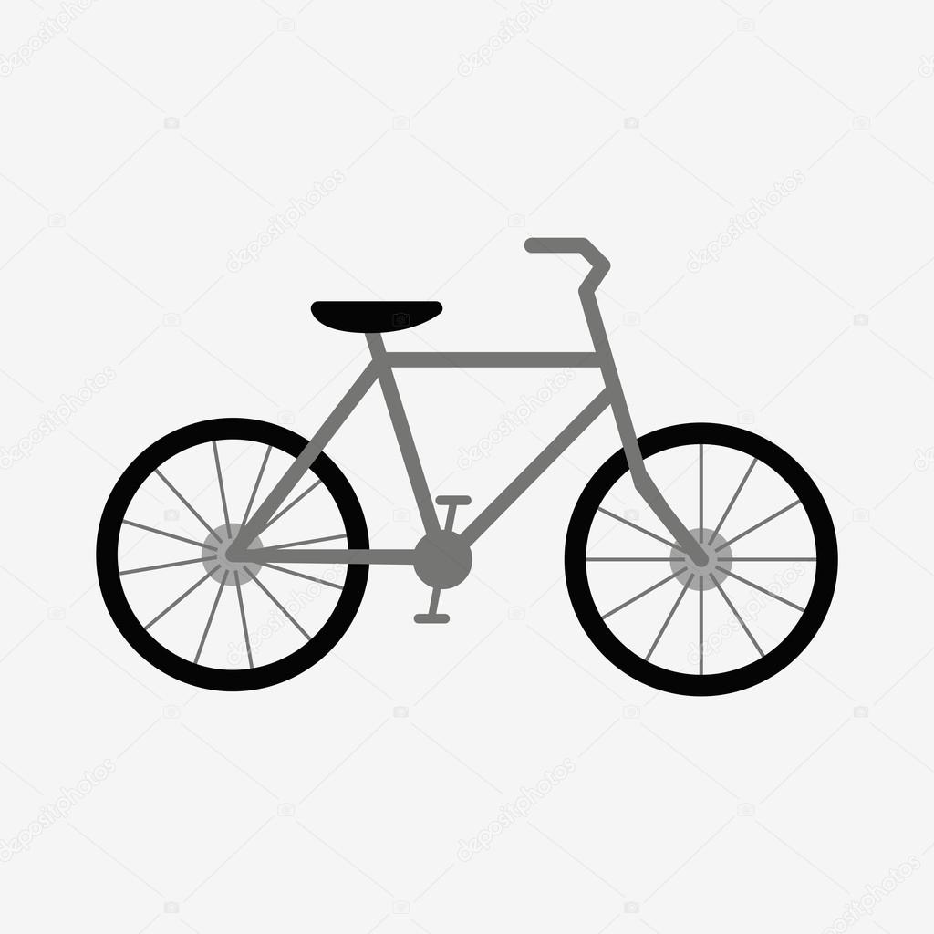Bike icon vector illustration. Isolated on white background. Flat design