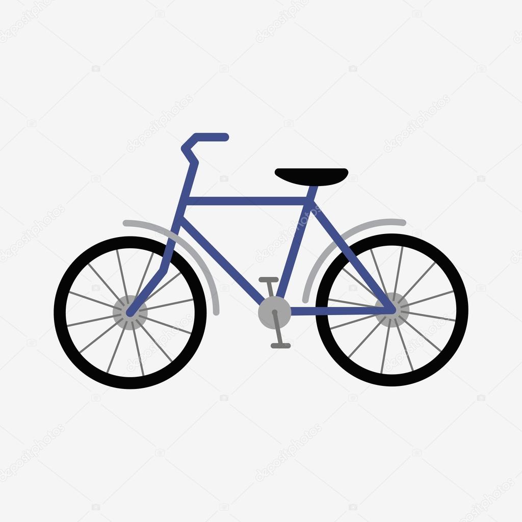Bike icon vector illustration. Isolated on white background. Flat design