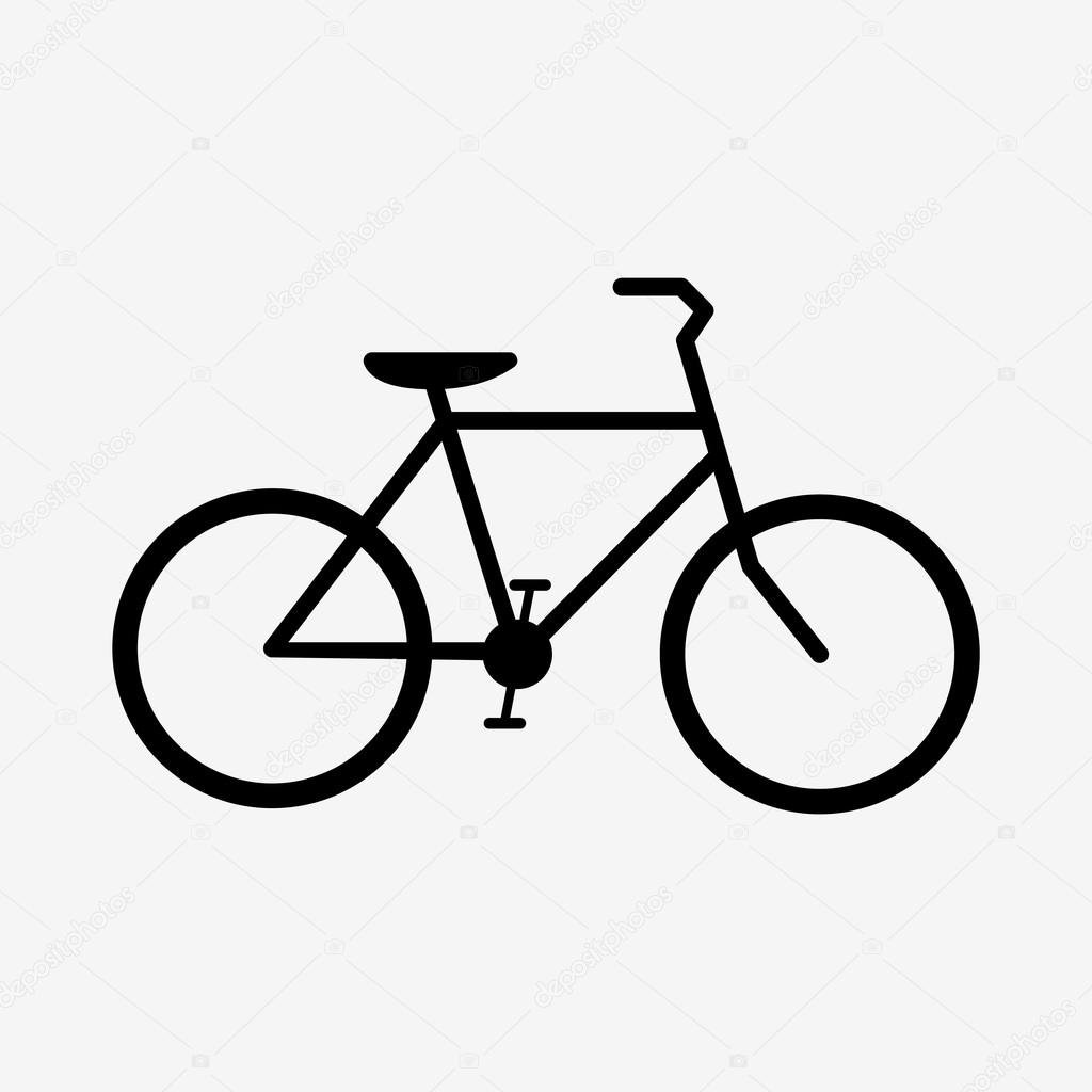 Bike icon vector illustration. Isolated on white background. Flat design