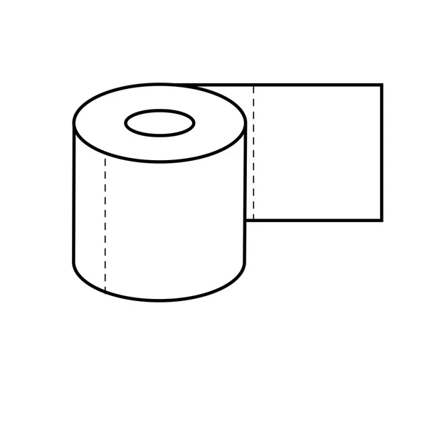 WC-papír ikon — Stock Vector