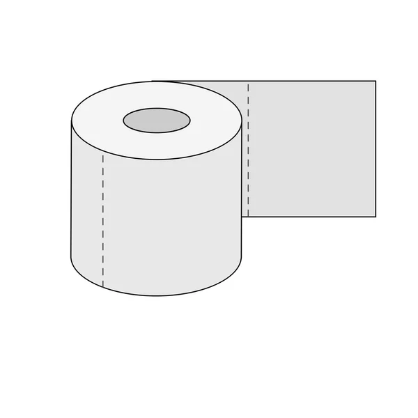 Toilet Paper Icon — Stock Vector