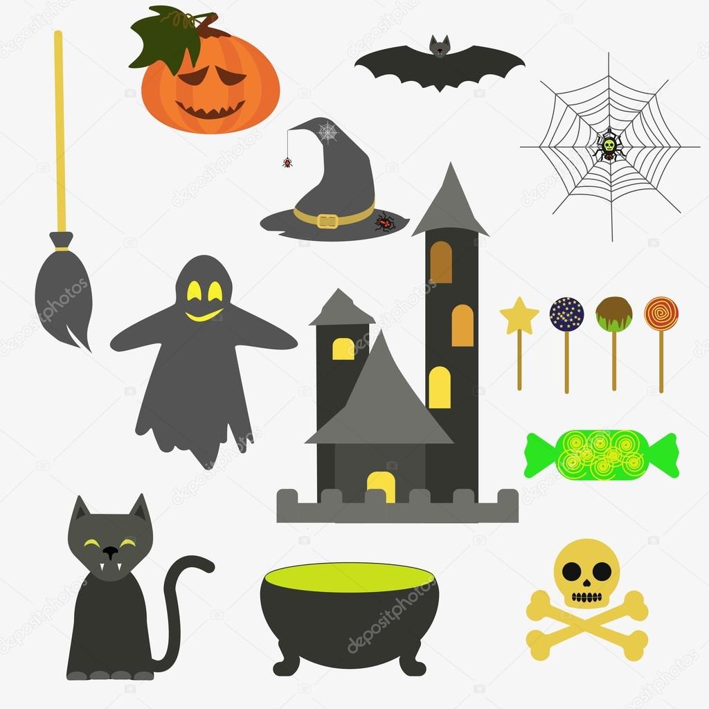 Halloween set icons