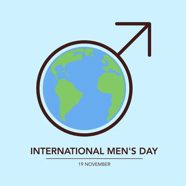 Internationaler Männertag — Stockvektor