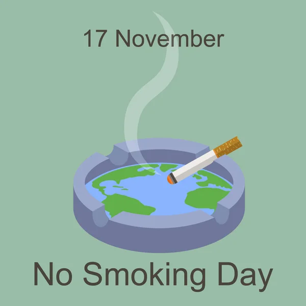 Dünya sigara bir gün. — Stok Vektör
