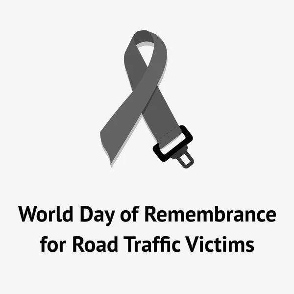 День пам'яті жертв дорожнього руху — стоковий вектор