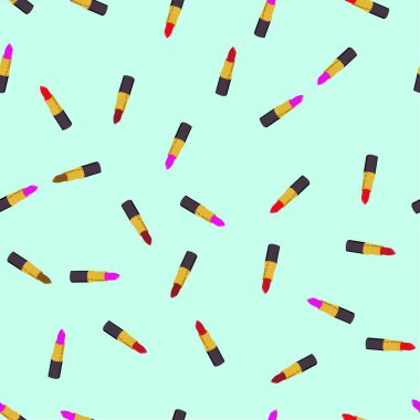 Kırmızı ruj desen