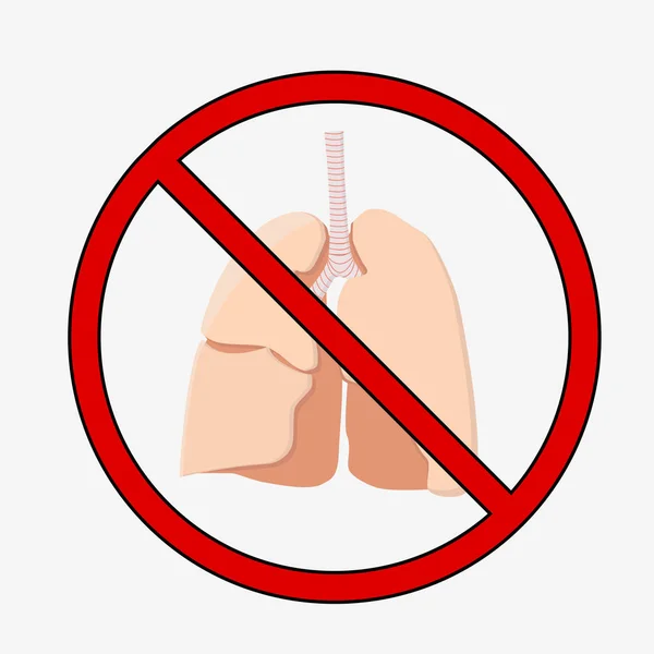 Icono de pulmones. Órgano interno humano . — Archivo Imágenes Vectoriales