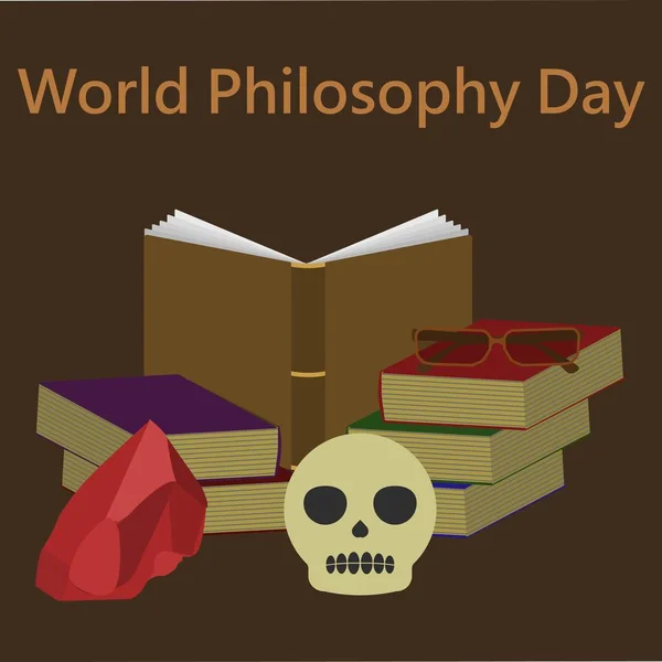 Giornata mondiale della filosofia — Vettoriale Stock