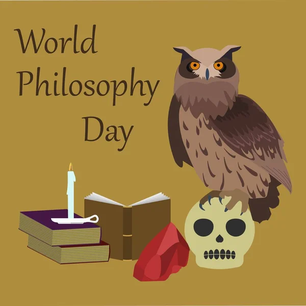 Giornata mondiale della filosofia — Vettoriale Stock