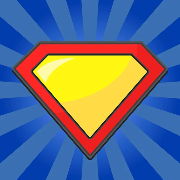 Superhjälte logotyp mall — Stock vektor