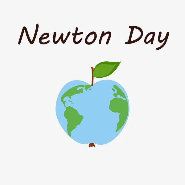 Newton day illustration — Stock Vector